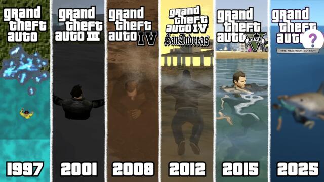 Swimming & Water Physics Evolution: ALL GTA Games (1997-2025)