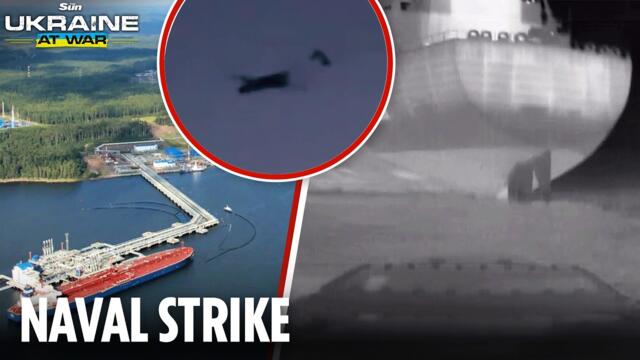 Ukrainian naval drones strike two Russian tankers as Zelensky targets Putin's shadow oil fleet