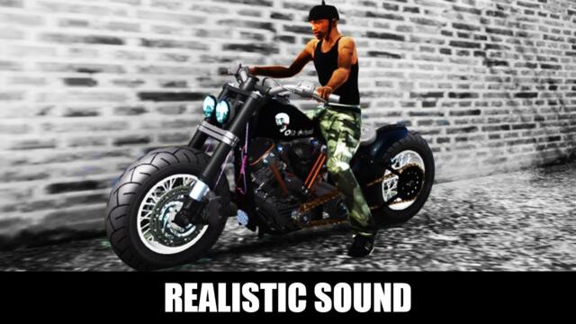 GTA SA: Realistic Harley Davidson Sound | Gameplay