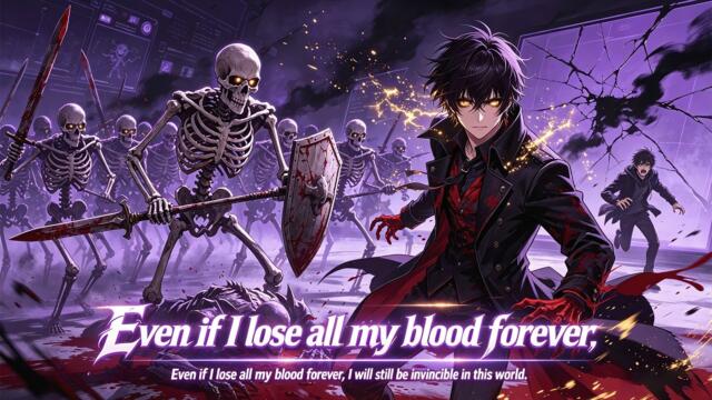 【FREE】Even if I lose my blood forever, I will still be invincible in this world.#PopularManga #Anime