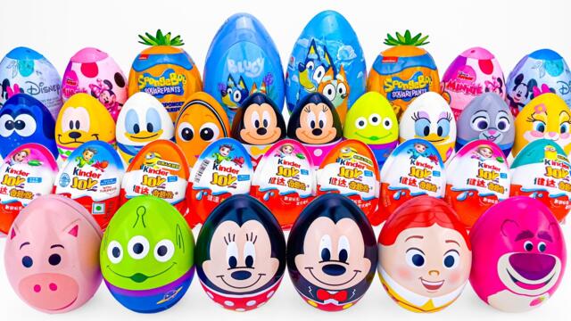 ASMR DISNEY SQUISHY Mystery Toys UNBOXING | Mickey Mouse Clubhouse GIANT EGG SURPRISE OPENING