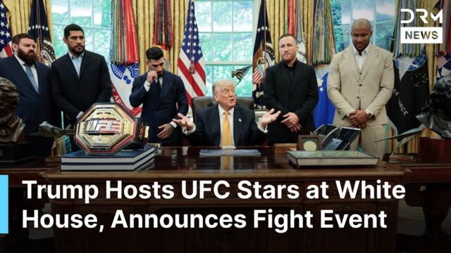 President Trump Meets UFC Champions at the Oval Office, Unveils Massive Fight Event | AC1N