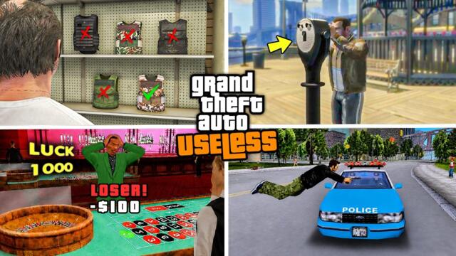 The Most USELESS Features Ever Added in GTA Games