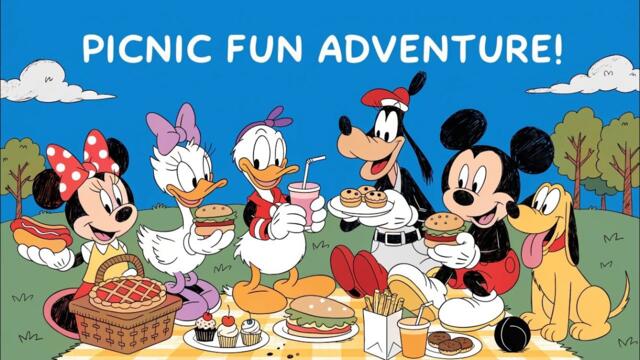 Mickey Mouse and Friends Picnic Fun Adventure | Kids Cartoon Story | Fun Day with Minnie & Friends
