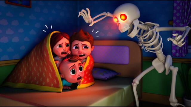 Scared at Night Song | Imagination Tricks Our Eyes | Bedtime Fears & Monsters for Kids