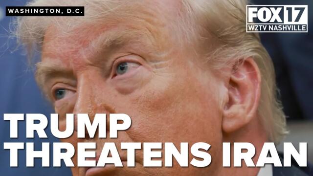 President Donald Trump threatens Iran with more strikes