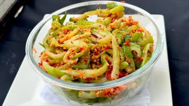 Dưa leo đừng xào nấu ăn sống nữa làm món này ăn hết nồi cơm , chay mặn đều ngon 