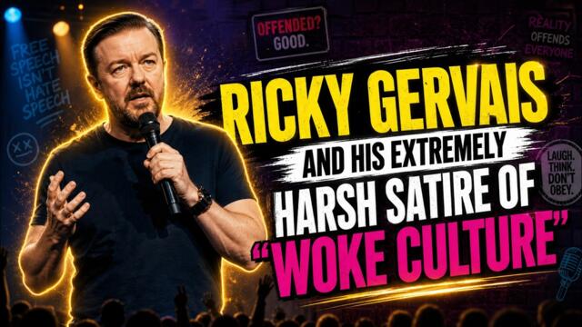 Ricky Gervais and his extremely harsh satire of "Woke Culture"