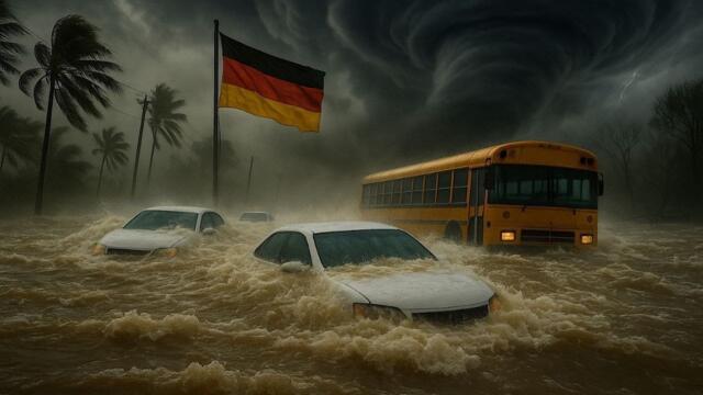 ⚠️ Northern Germany paralyzed by floods and hail: the elements spare no one