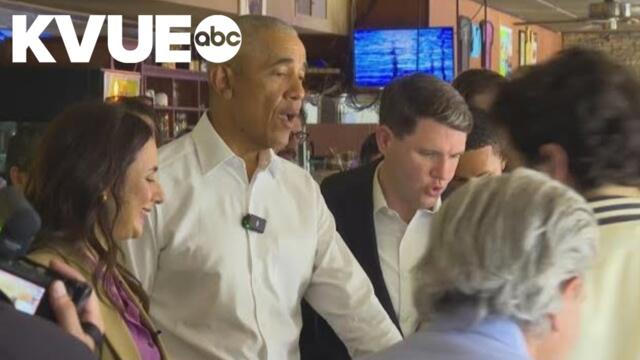 Former President Obama joins Talarico, Hinojosa in Austin campaign stop