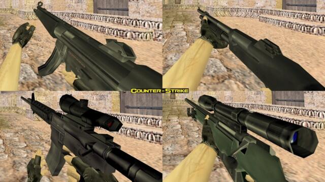 Counter-Strike 1.6 Beta Weapons 1.0 to 1.5 Reload Anim Weapons Pack Link in Description