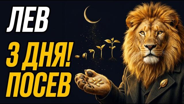 ЛЕВ: НОВОЛУНИЕ ЧЕРЕЗ 3 ДНЯ!🔥Вот что ПОСЕЯТЬ — конкретный план на лунный цикл