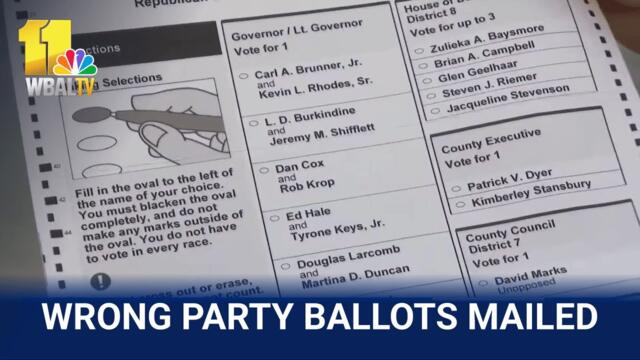 Maryland to reissue mail-in ballots after vendor error