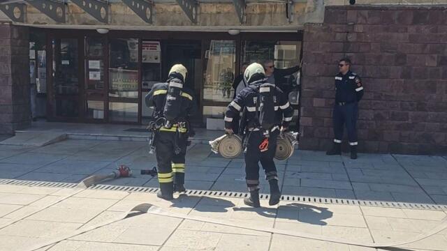 Учебна евакуация при пожар в община Сливен