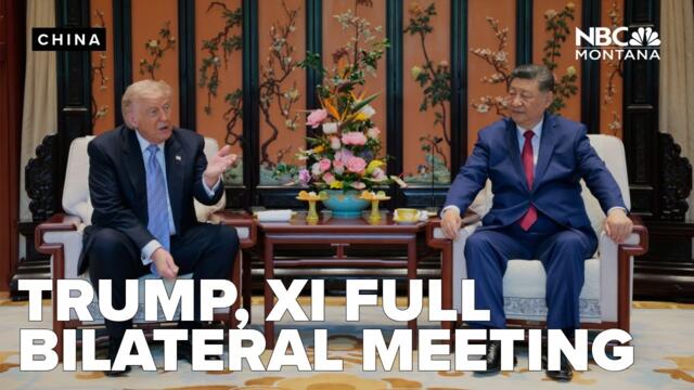 President Trump and President Xi's full bilateral meeting from Thursday night
