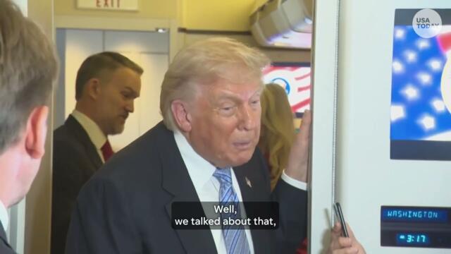 President Trump recaps his trip to China with reporters on Air Force One