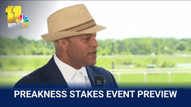 Gov. Wes Moore thanks Laurel for hosting Preakness