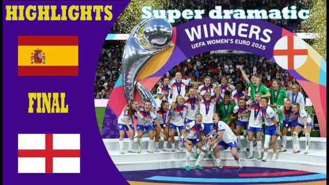 The Most Emotional EURO Final Ever! England Women Beat Spain