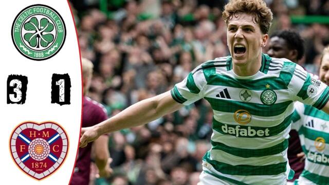 Celtic vs Hearts 3-1 Highlights | Scottish Premiership - 2025/2026