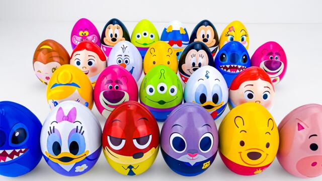 ASMR DISNEY SQUISHY Mystery Toys UNBOXING | Mickey Mouse Clubhouse GIANT EGG SURPRISE OPENING