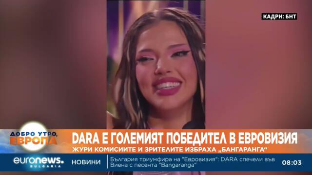Дара донесе историческа победа за България на „Евровизия“