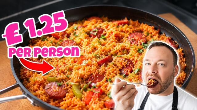 This £5 Chorizo Rice Feeds 4 People?!