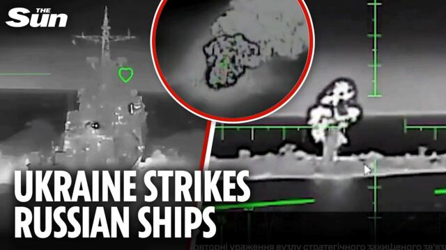 Ukraine blasts Putin’s ships in Caspian Sea and strikes key Russian facilities