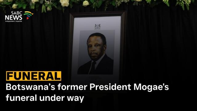 Botswana’s former President Mogae's funeral under way