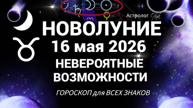 ЧТО БУДЕТ ДАЛЬШЕ🌙16.05.2026 НОВОЛУНИЕ + УРАН  | ЗАДАЧИ ЛУННОГО МЕСЯЦА. Olga Astrology© #новолуние