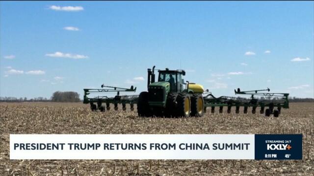 President Trump returns from China summit