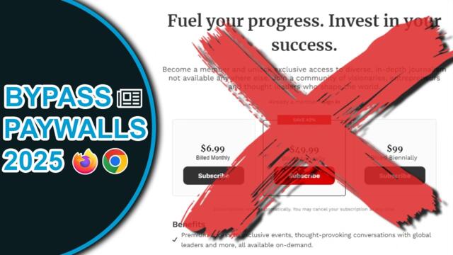 How to Bypass A Paywall 2025 - Updated!