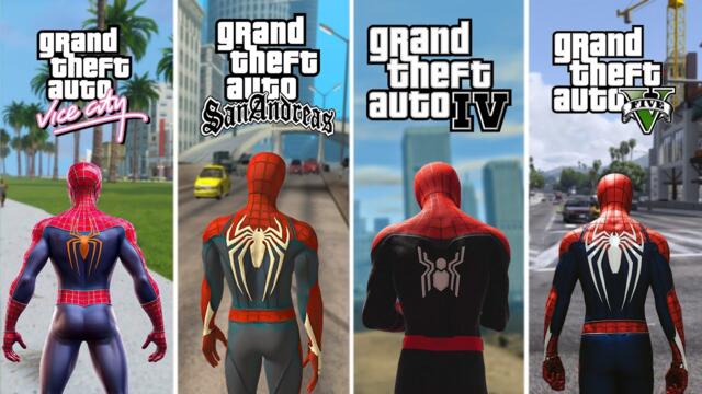Evolution of Spiderman in Gta Games (GTA 3 - GTA 5| Part 2