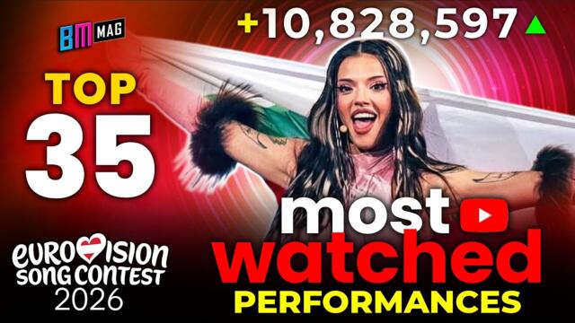 TOP 35 Most Watched Performances After the Final - 18 May 2026 - Eurovision Song Contest 2026