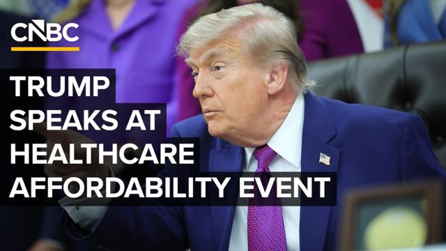 President Donald Trump participates in a healthcare affordability event — 5/18/2026