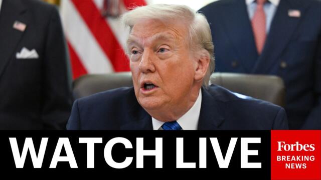 LIVE: President Trump Holds Public Event After Calling Off Planned Attack On Iran