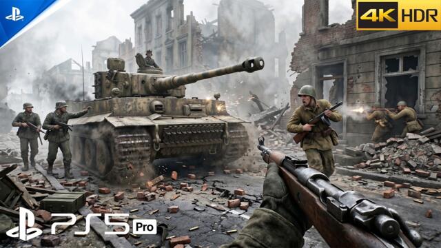Battlefield V (PS5) WWII German Tiger Tank Battle – Last Stand WWII Combat | 4K 60FPS