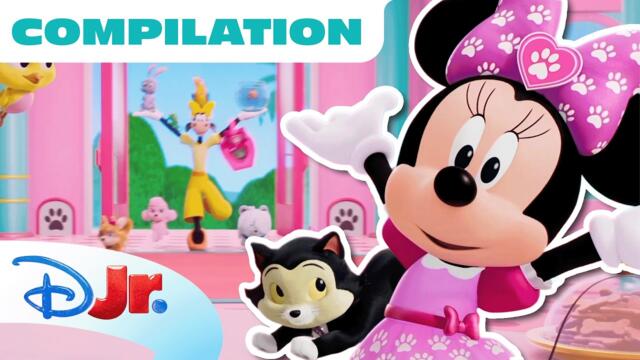 Minnie's Bow-Toons Pet Hotel Mega Compilation! 🎀✨ | 57 Minutes | @disneyjr
