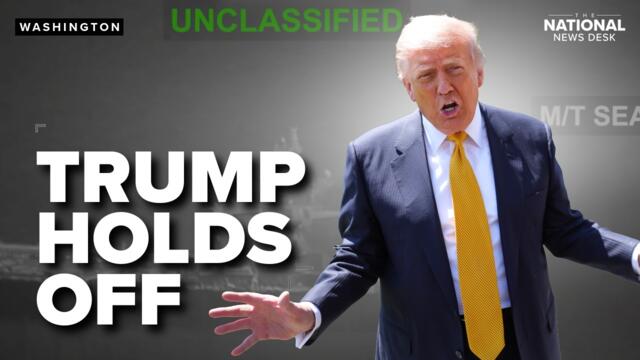 President Trump HOLDS OFF on Iran attack: 'Serious negotiations' in place