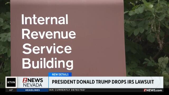 President drops lawsuit against IRS