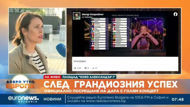 Ирина Дакова, зам.-кмет "Култура и туризъм": София е естественият домакин на събитие като Евровизия