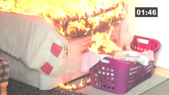 Ystafell wely ar dân / Bedroom fire