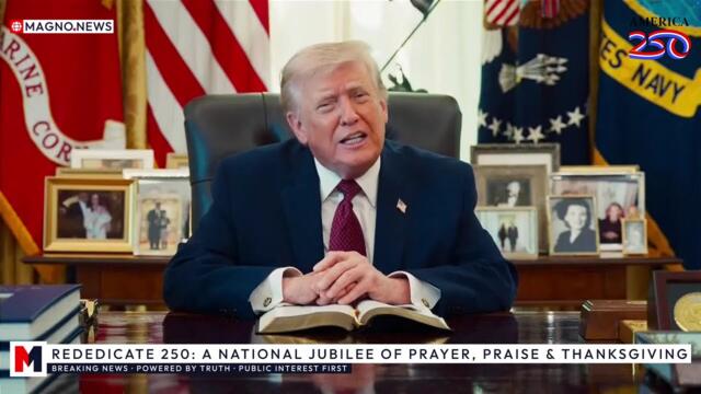 🇺🇸 President Trump Delivers a Message of Faith to Christians at Rededicate 250 Jubilee of Prayer
