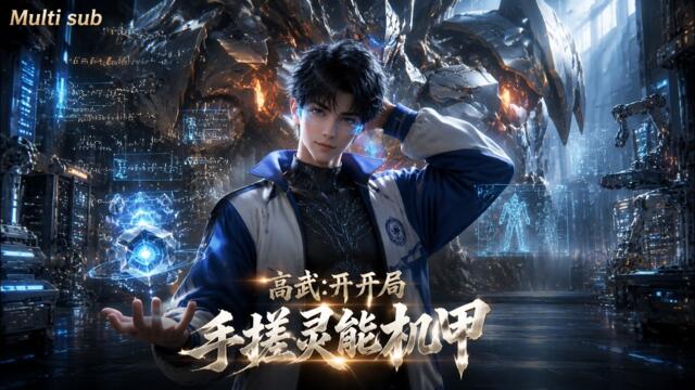 【AI anime】💥💥💥别人备战大考天天刷题，他考前七天觉醒神级系统，直接在宿舍手搓灵能机甲！《高武:开局手搓灵能机甲》 #国产动漫#次元动漫  #破界 #動漫