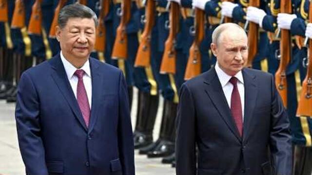 Путин в Китае: Церемония встречи с Си Цзиньпином