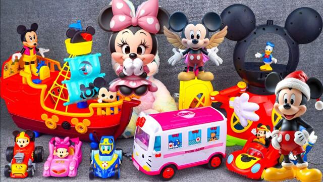 Satisfying Unboxing with Disney Mickey Mouse Pirate Ship Playset ASMR | Review Toys No Talking