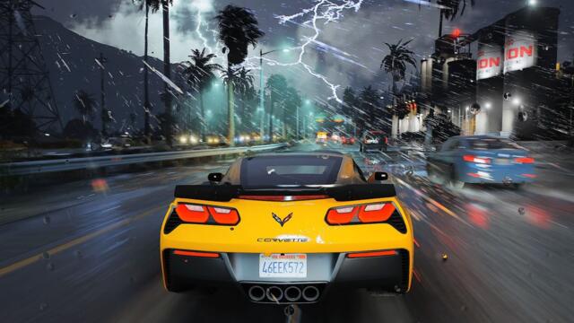GTA 5 Real Life Weather Enhanced With Custom Realism Traffic Mod Showcase On RTX4090 Ultra Settings