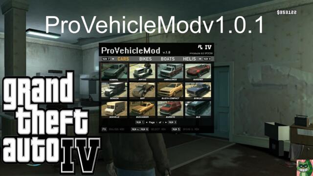 How to Install The Mod ProVehicleModv1.0.1 (Car Spawn Mod) in GTA IV (2008)