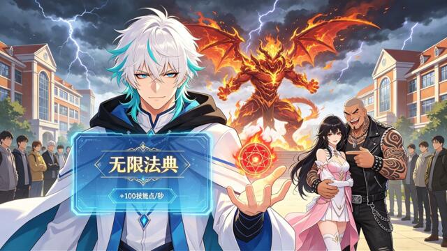 【完整版】覺醒F級職業慘遭分手？⚡怎料我反手解鎖SSSS級無限法典系統！每秒狂加100技能點，低級火球術秒變滅世禁咒，強勢逆襲碾壓所有天才一路封神！#男頻 #逆襲 #動漫 #4K