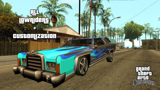 ALL Lowrider Cars and Full Customization in GTA San Andreas
