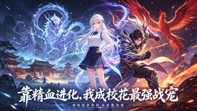 【FULL】🔥《靠精血进化，我成校花最强战宠》全集｜穿越沦为小小跳蚤！绑定进化系统疯狂蜕变，陪伴校花闯秘境战强敌强势逆袭！#漫剧 #动态漫 #動態漫